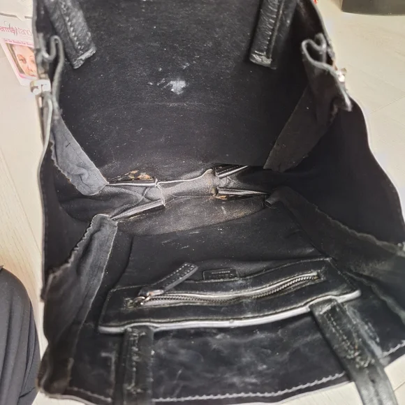 ✨Celine Gusset Cabas Tote Black Leather - Picture 8 of 13